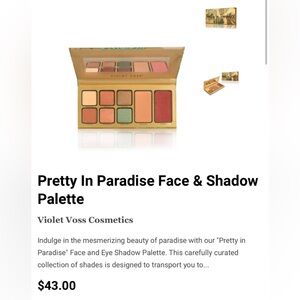 ❌3 for $25❌ Violet Voss Pretty in Paradise Palette